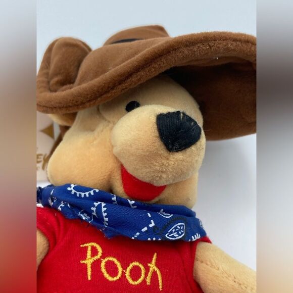 DISNEY Cowboy Winnie The Pooh Mickey Mouse Lot of 3 Plush Stuffed Animal - Picture 5 of 16